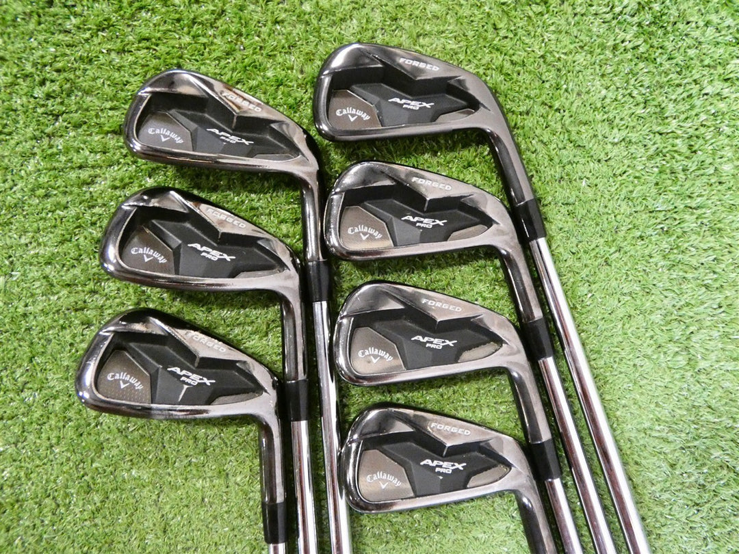 Callaway Apex Pro Smoke 19 Irons 3-9 (No P Wedge) Tour 120 Stiff Steel 2* Flat