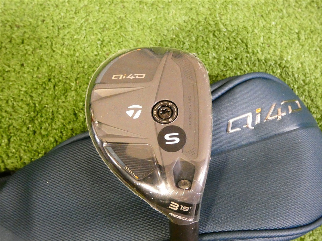 TaylorMade 2026 Qi4D 19* 3 Hybrid Rescue REAX 75 Stiff Graphite w Headcover New