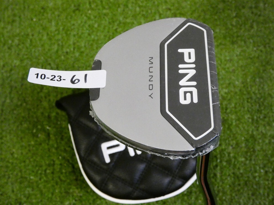 Ping 2023 Mundy 35" Straight Putter with Headcover Black Dot New