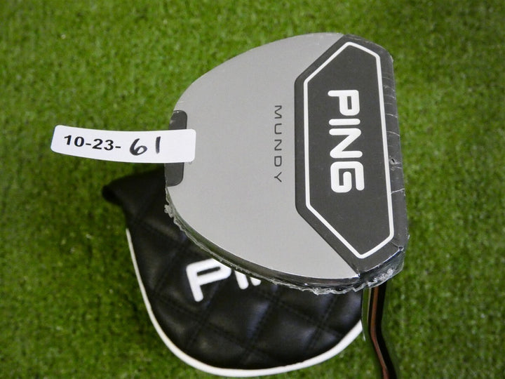 Ping 2023 Mundy 35" Straight Putter with Headcover Black Dot New