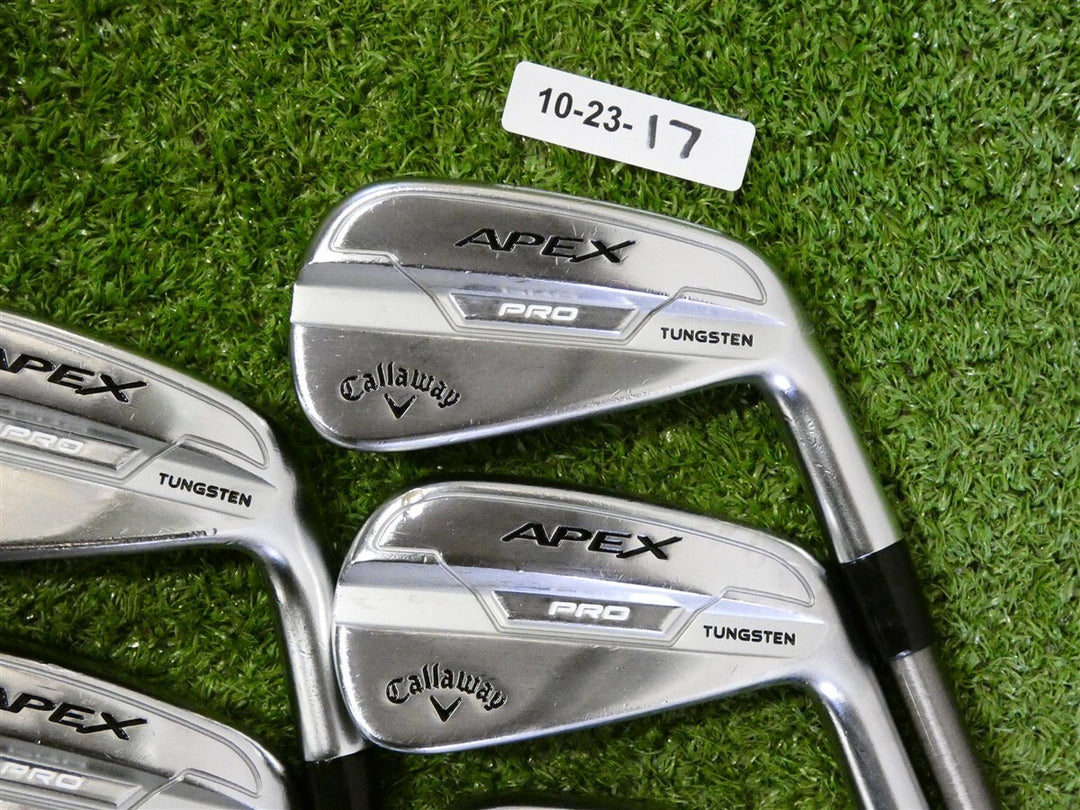 Callaway Apex Pro 21 Forged Irons 4-9 (No P Wedge) SteelFiber i95 Stiff Graphite