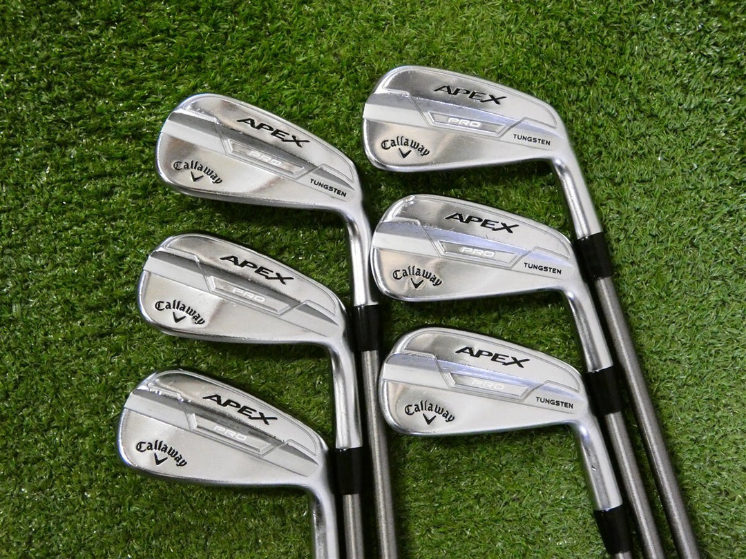 Callaway Apex Pro 21 Forged Irons 4-9 (No P Wedge) SteelFiber i95 Stiff Graphite