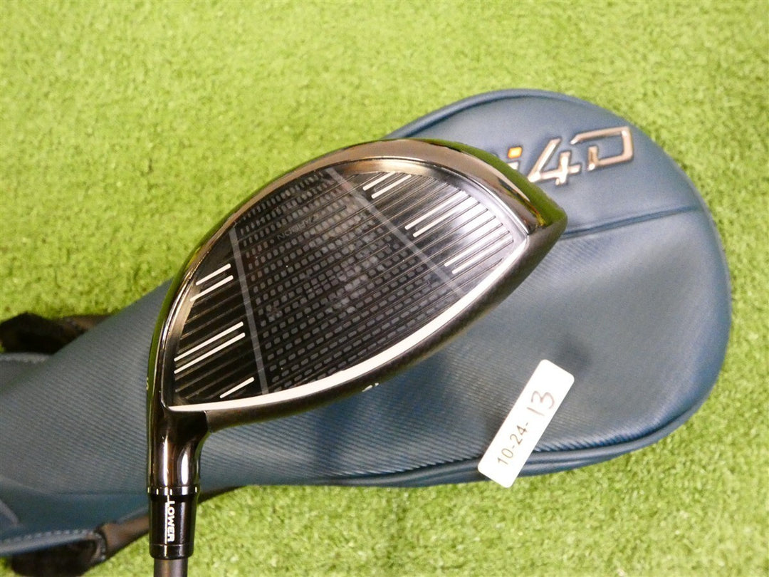 TaylorMade Qi4D 10.5* Driver REAX Mid Rotation Blue 50 Regular with HC Excellent
