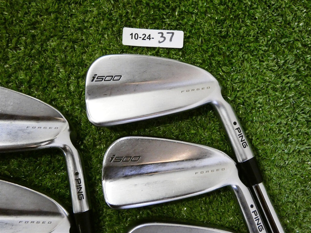 PING i500 Forged Irons 3-9 (No W Wedge) 105 S300 Stiff Steel Mid Black Dot +.5"