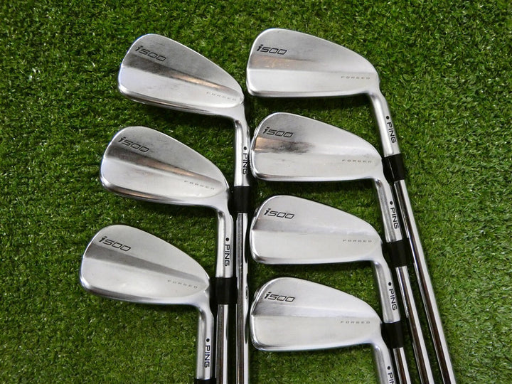 PING i500 Forged Irons 3-9 (No W Wedge) 105 S300 Stiff Steel Mid Black Dot +.5"