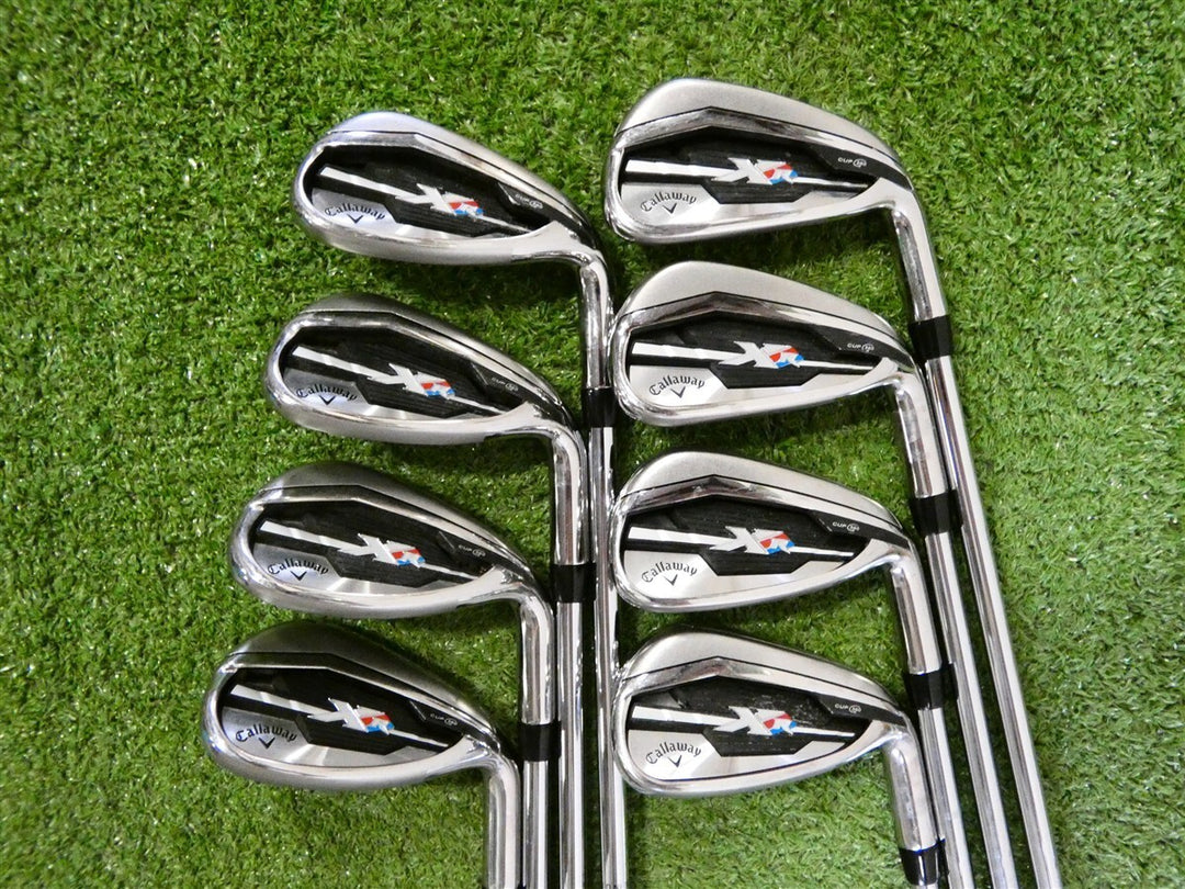 Callaway XR Irons 6-P, A, S &amp; L Dynamic Gold R300 Regular Steel Excellent