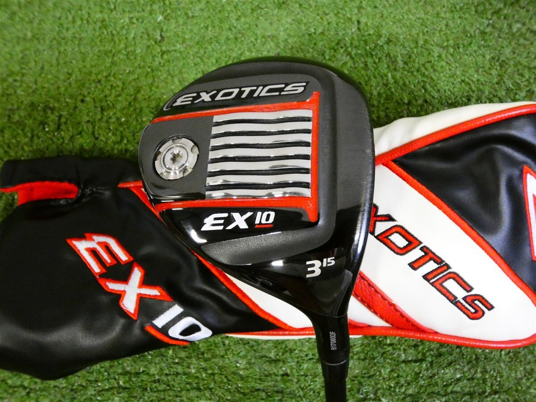 Tour Edge Exotics EX10 15* 3 Wood Fujikura Fuel 60 Stiff Graphite with Headcover