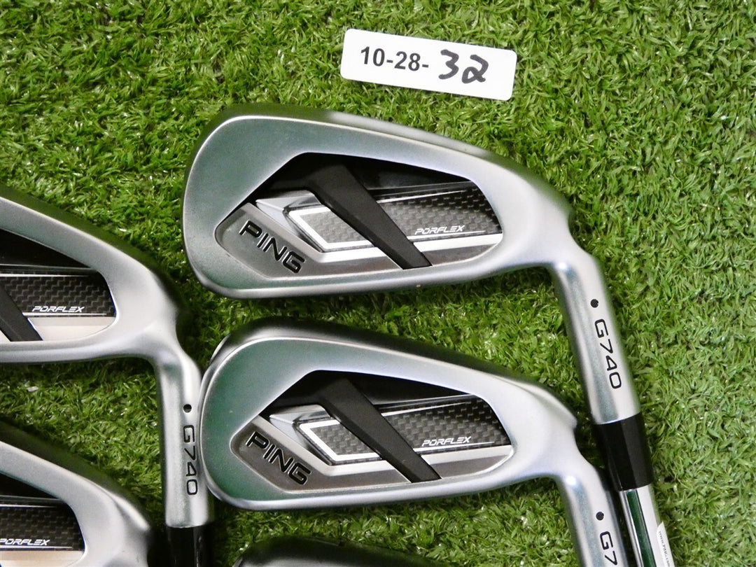 PING G740 Irons 5-W &amp; U AWT 3.0 Regular Steel Black Dot Mint