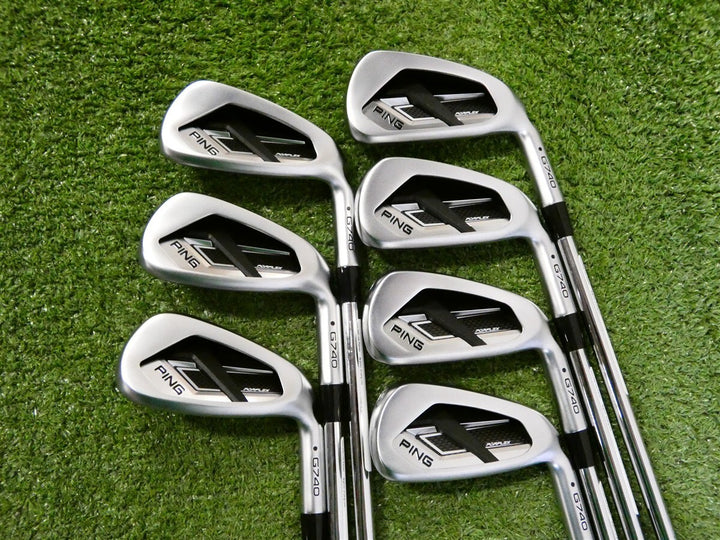 PING G740 Irons 5-W &amp; U AWT 3.0 Regular Steel Black Dot Mint