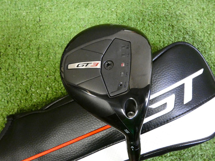 Titleist GT3 15* 3 Wood Tensei 1K Black 75 Stiff Graphite with Headcover Mint