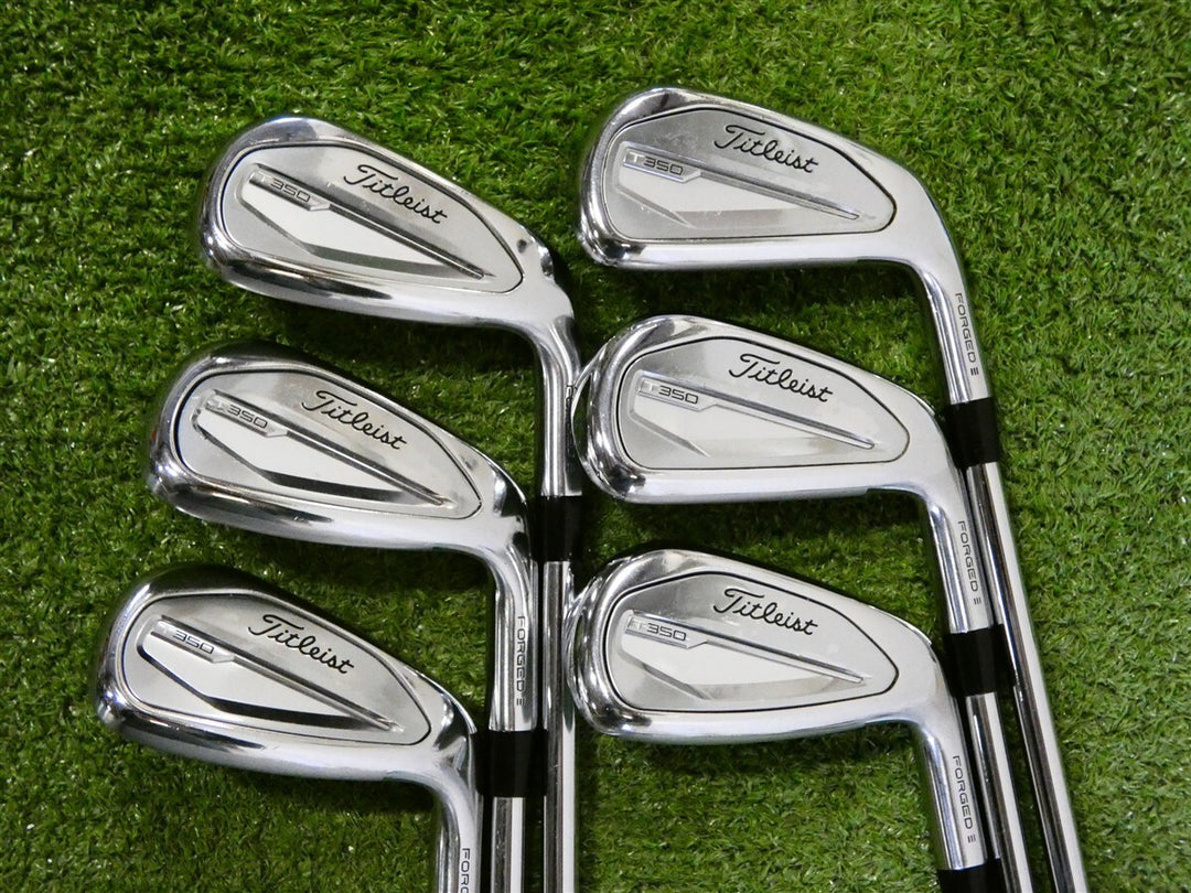 Titleist 2023 T350 Forged Irons 6-P &amp; 48* W AMT Red R300 Regular Steel