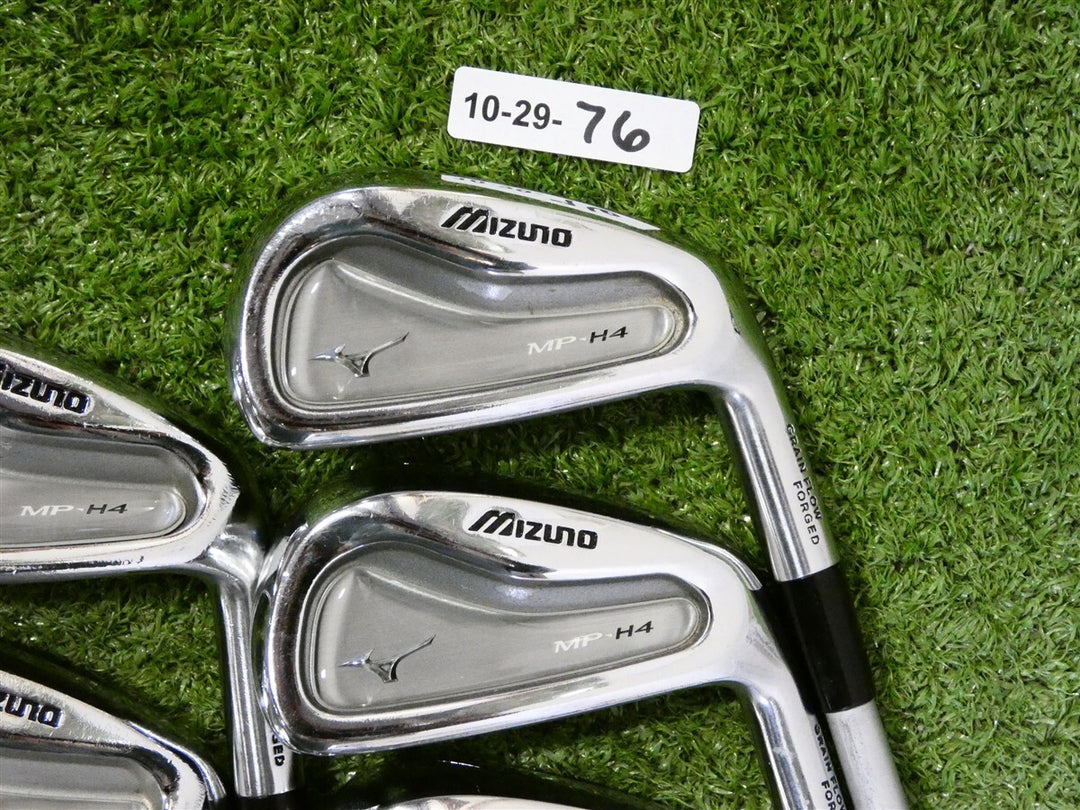 Mizuno MP-H4 Forged Irons 5-P KBS Tour C-Taper 120 Stiff Steel +.75"
