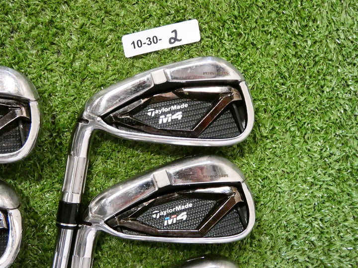 TaylorMade M4 Left Hand Irons 5-P KBS Max 85 Regular Steel +.5" Excellent