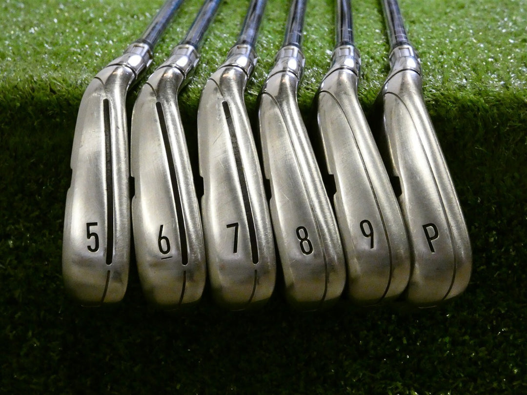 TaylorMade M4 Left Hand Irons 5-P KBS Max 85 Regular Steel +.5" Excellent
