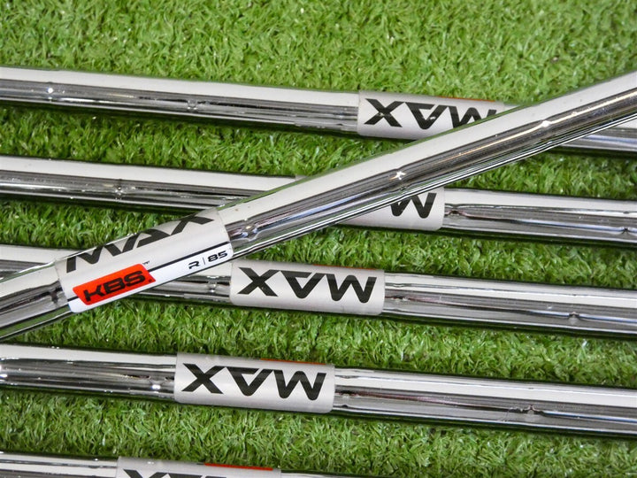 TaylorMade M4 Left Hand Irons 5-P KBS Max 85 Regular Steel +.5" Excellent