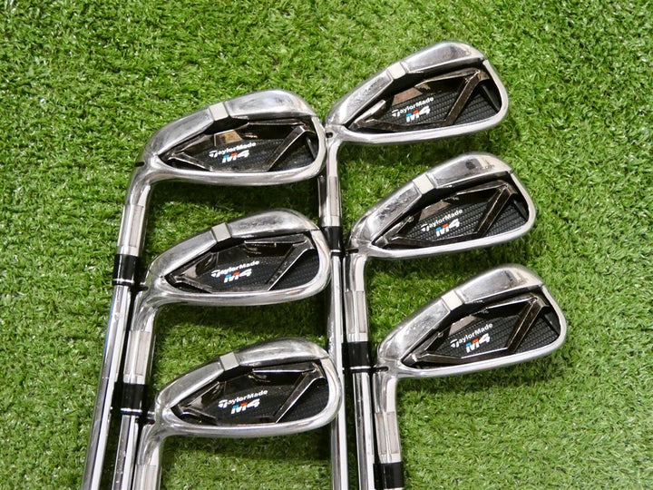 TaylorMade M4 Left Hand Irons 5-P KBS Max 85 Regular Steel +.5" Excellent