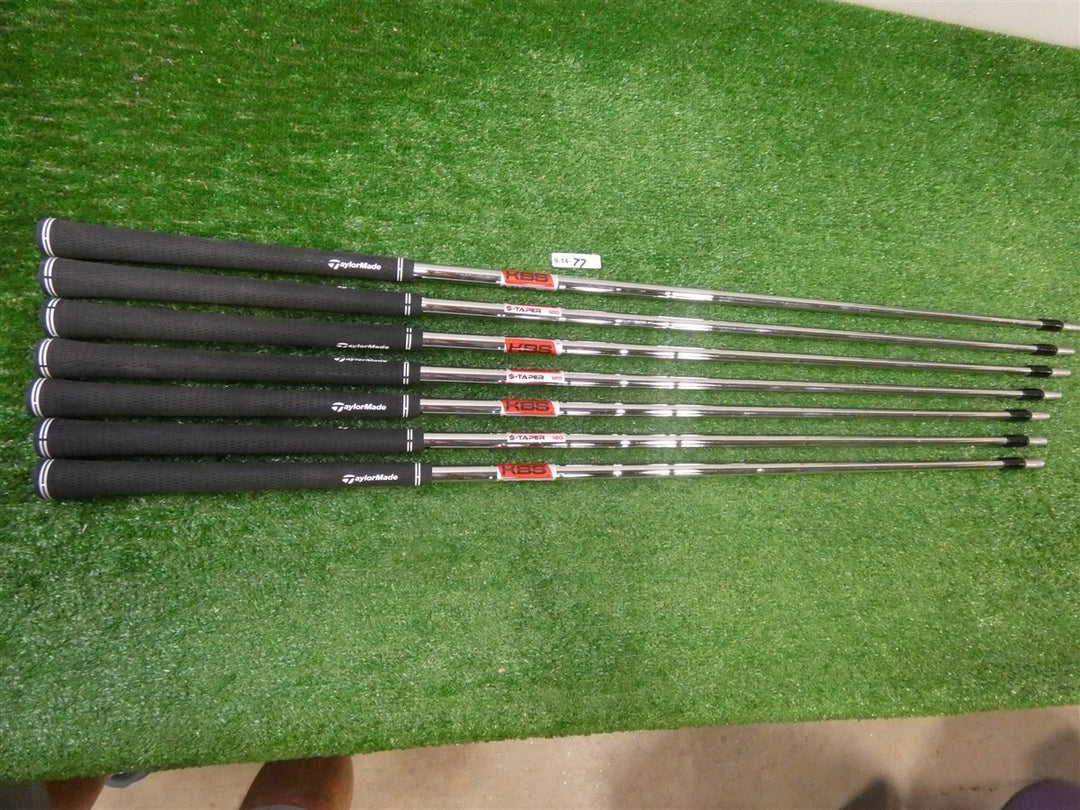 KBS $-Taper Chrome Stiff Flex 120g Steel Set of 7 Pulled Iron Shafts