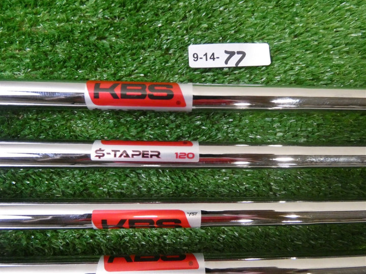 KBS $-Taper Chrome Stiff Flex 120g Steel Set of 7 Pulled Iron Shafts