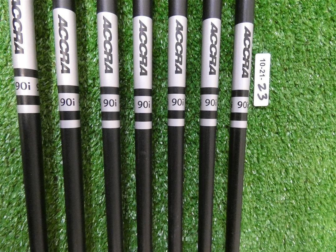 ACCRA 90i Graphite Set of 7 Pulled Iron Shafts Excellent