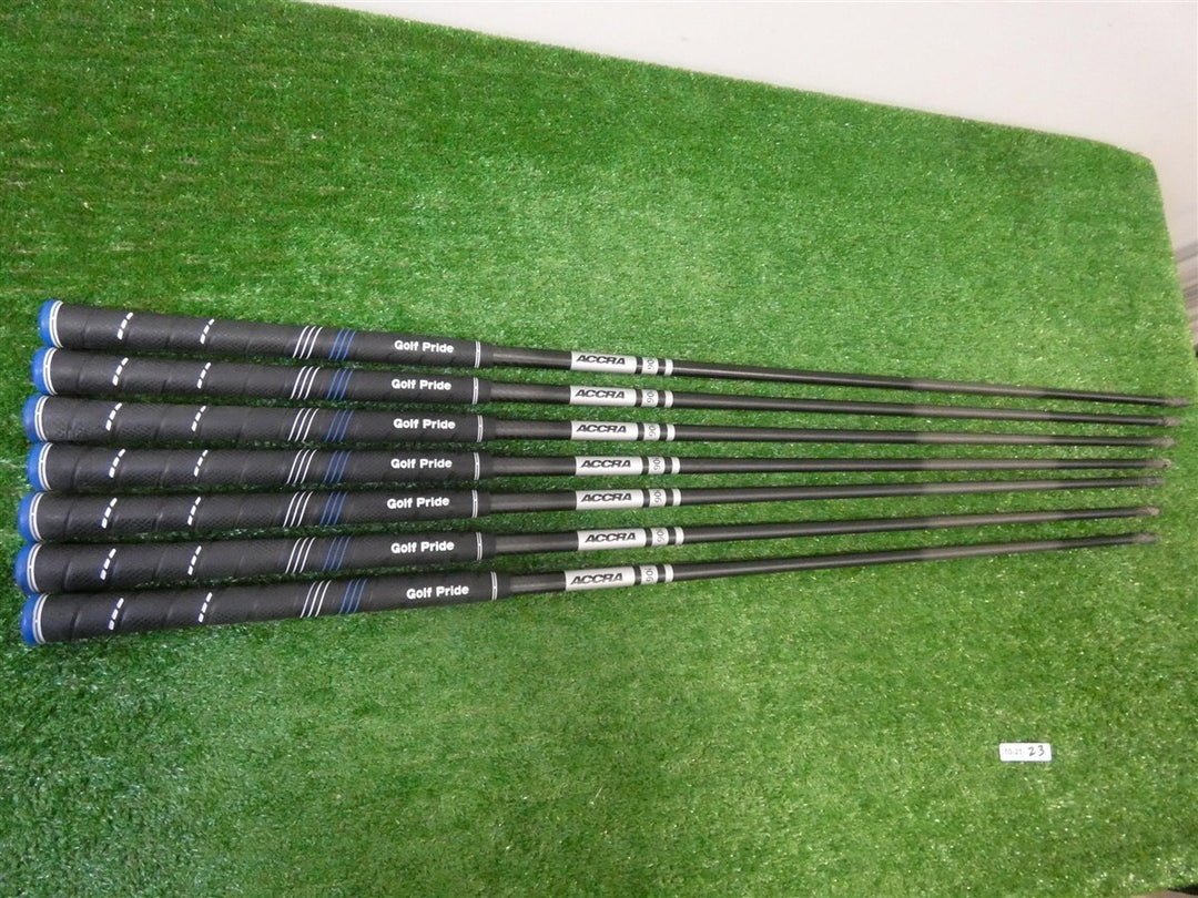 ACCRA 90i Graphite Set of 7 Pulled Iron Shafts Excellent