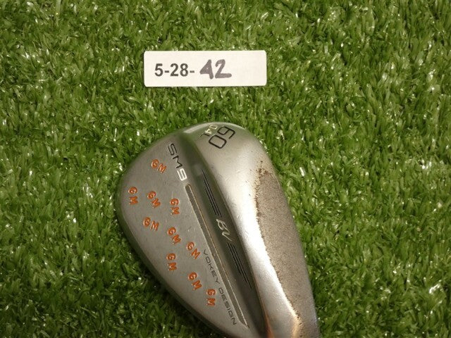 Titleist Vokey SM9 Tour Chrome 60* 04* Lob Wedge L Grind Dynamic Gold Steel +1"