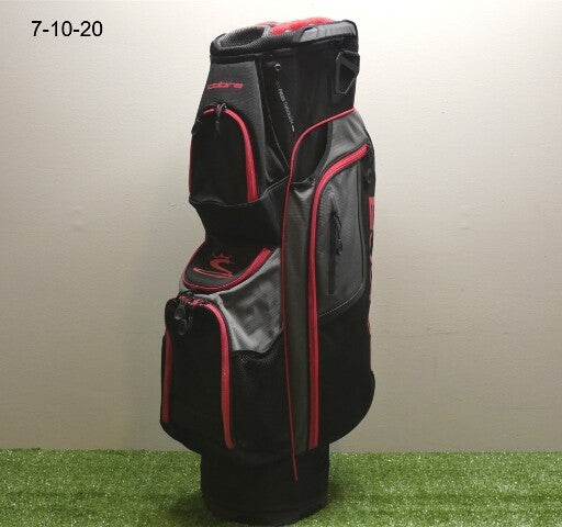 Cobra XL Speed Womens 14-Way Cart Golf Bag Black/Grey/Pink New