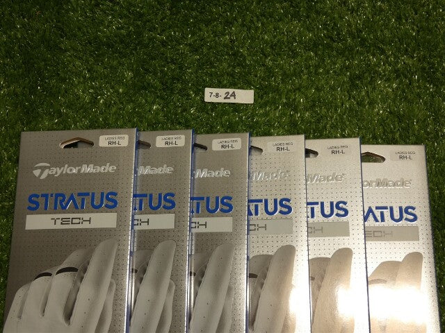 6 TaylorMade Stratus Tech Womens Large Golf Gloves Worn On Right Hand New