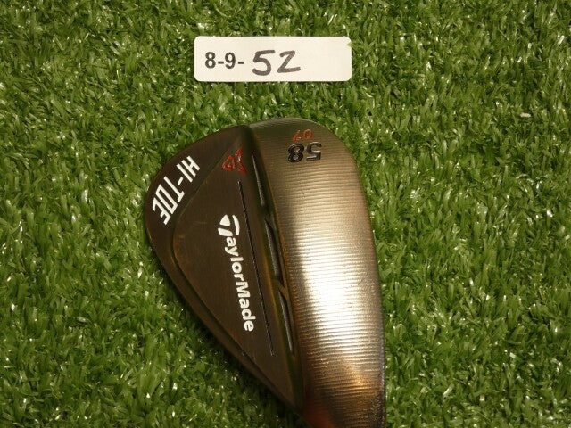 TaylorMade Hi-Toe 2 Copper 58* 07* Lob Wedge 2• Tour Issue KBS 115 Steel Mint