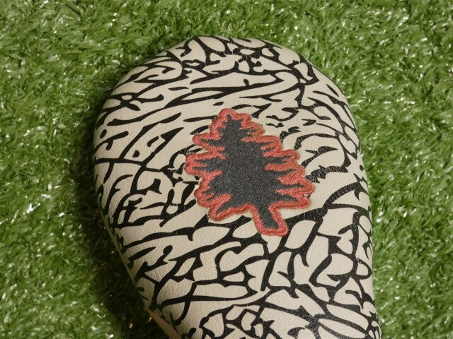 EP Maple Tree Bark Patterned Hybrid Rescue Headcover Cream/Black/Red Mint