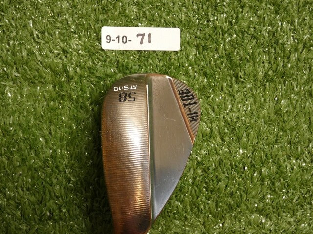 TaylorMade Hi-Toe 4 Copper Left Hand 58* 10* Lob Wedge ATS Grind DG Steel Mint