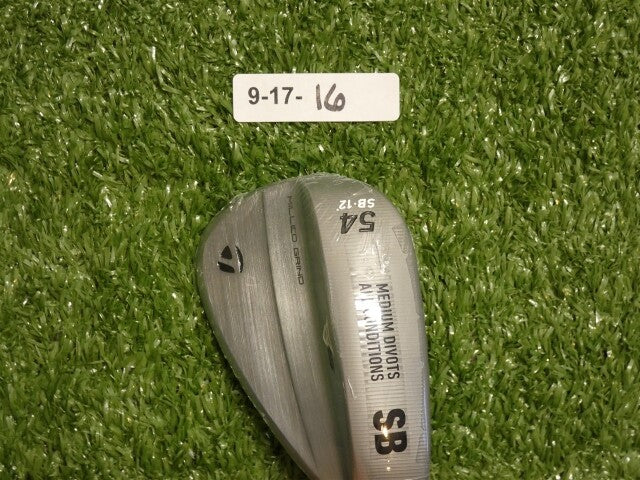 TaylorMade Milled Grind MG5 Satin Chrome 54* 12* Sand Wedge SB DG 115 Steel New
