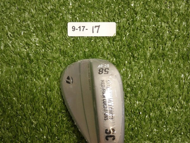 TaylorMade Milled Grind MG5 Satin Chrome 58* 09* Lob Wedge SC DG 115 Steel New
