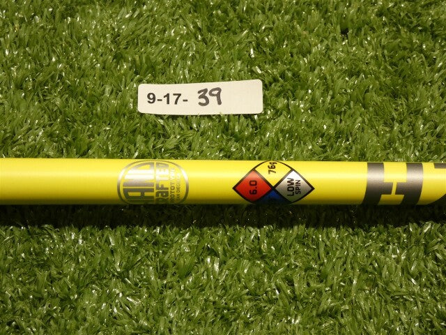 Titleist HZRDUS Yellow Hand Crafted 76g 6.0 Stiff Driver Shaft w/Tip Mint