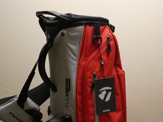 TaylorMade TM24 FlexTech 4-Way Carry Stand Golf Bag Grey/Red New