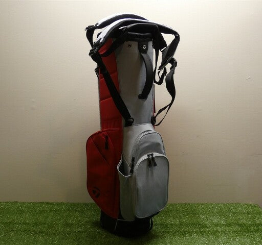 TaylorMade TM24 FlexTech 4-Way Carry Stand Golf Bag Grey/Red New