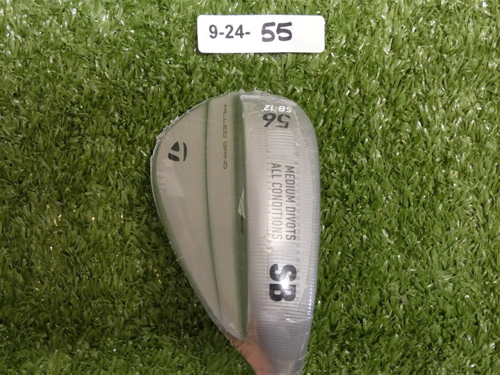 TaylorMade Milled Grind MG5 Satin Chrome 56* 12* Sand Wedge SB DG 115 Steel New