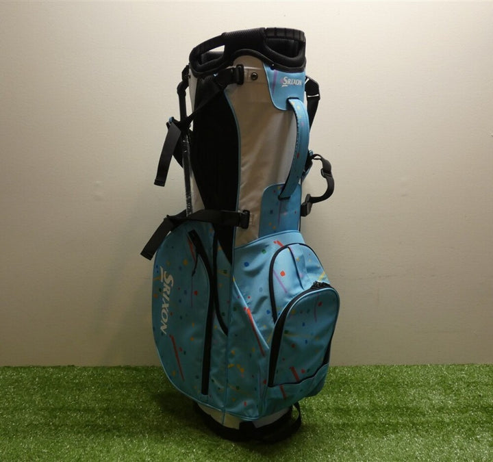 Srixon Tour Ink S3 6-Way Carry Stand Golf Bag Blue Ink Splatter New