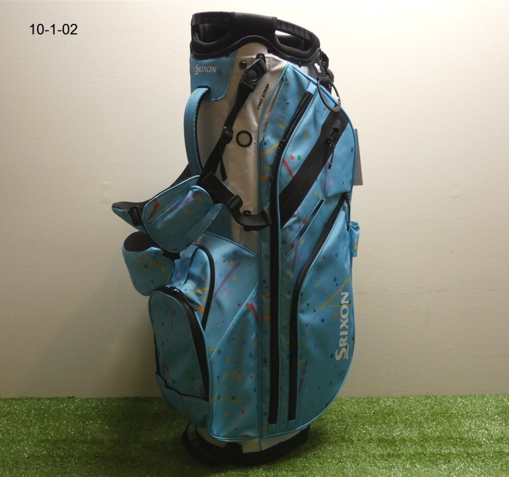 Srixon Tour Ink S3 6-Way Carry Stand Golf Bag Blue Ink Splatter New
