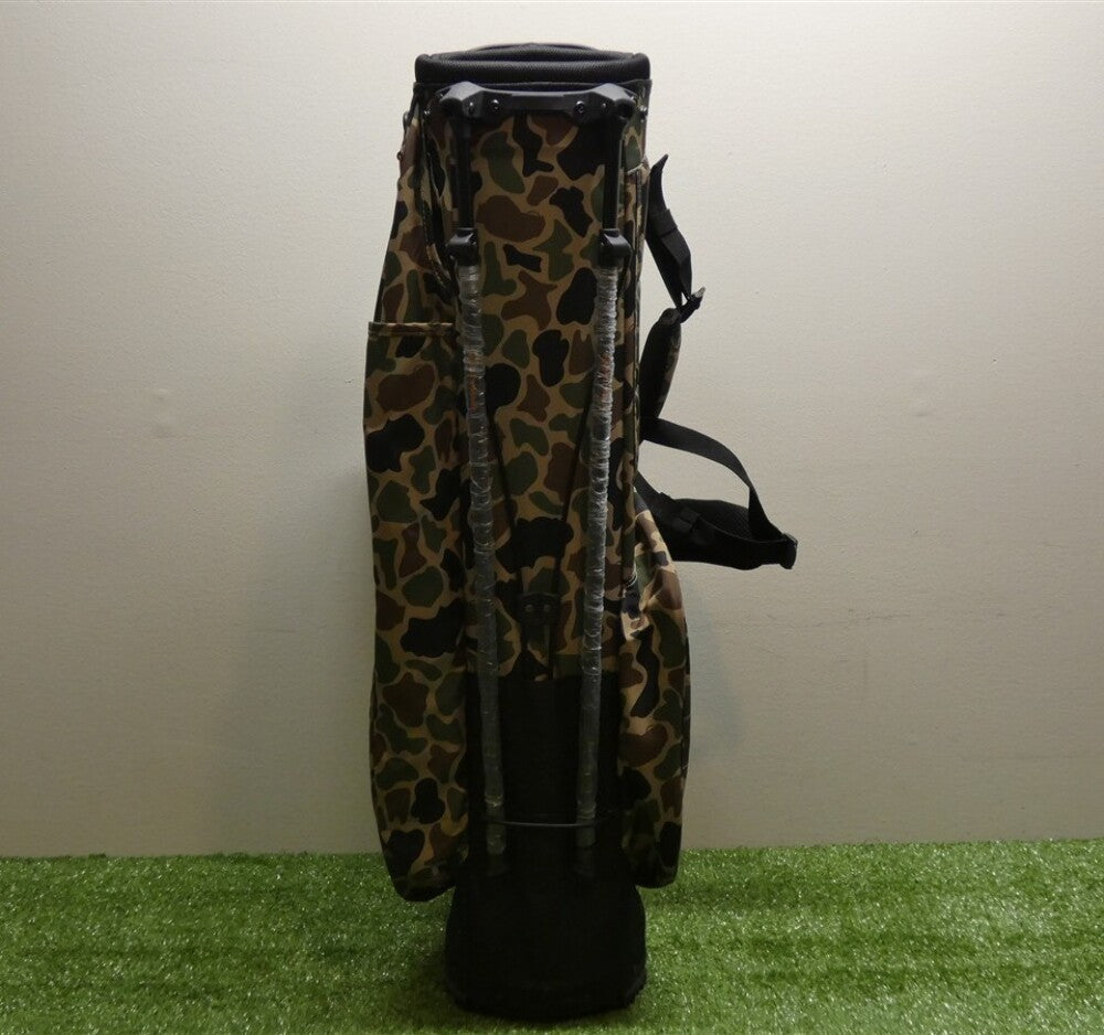 TaylorMade TM24 FlexTech 4-Way Carry Stand Golf Bag Camo Tan/Orange New