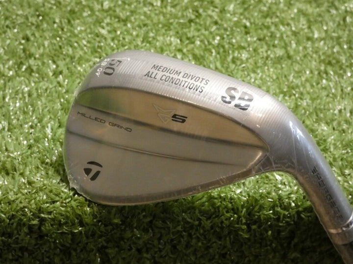 TaylorMade Milled Grind MG5 Satin Chrome 50* 09* Gap Wedge SB DG 115 Steel New