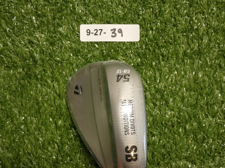 TaylorMade Milled Grind MG5 Satin Chrome 54* 12* Sand Wedge SB DG 115 Steel New