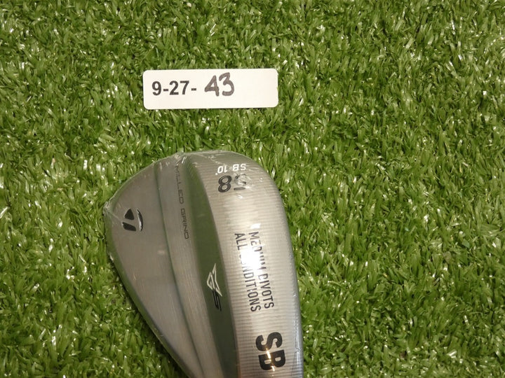 TaylorMade Milled Grind MG5 Satin Chrome 58* 10* Lob Wedge SB DG 115 Steel New