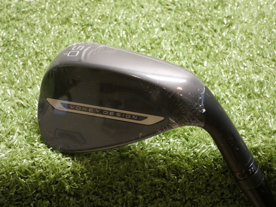Titleist Vokey SM11 Jet Black 50* 08* Gap Wedge F Grind Dynamic Gold Steel New