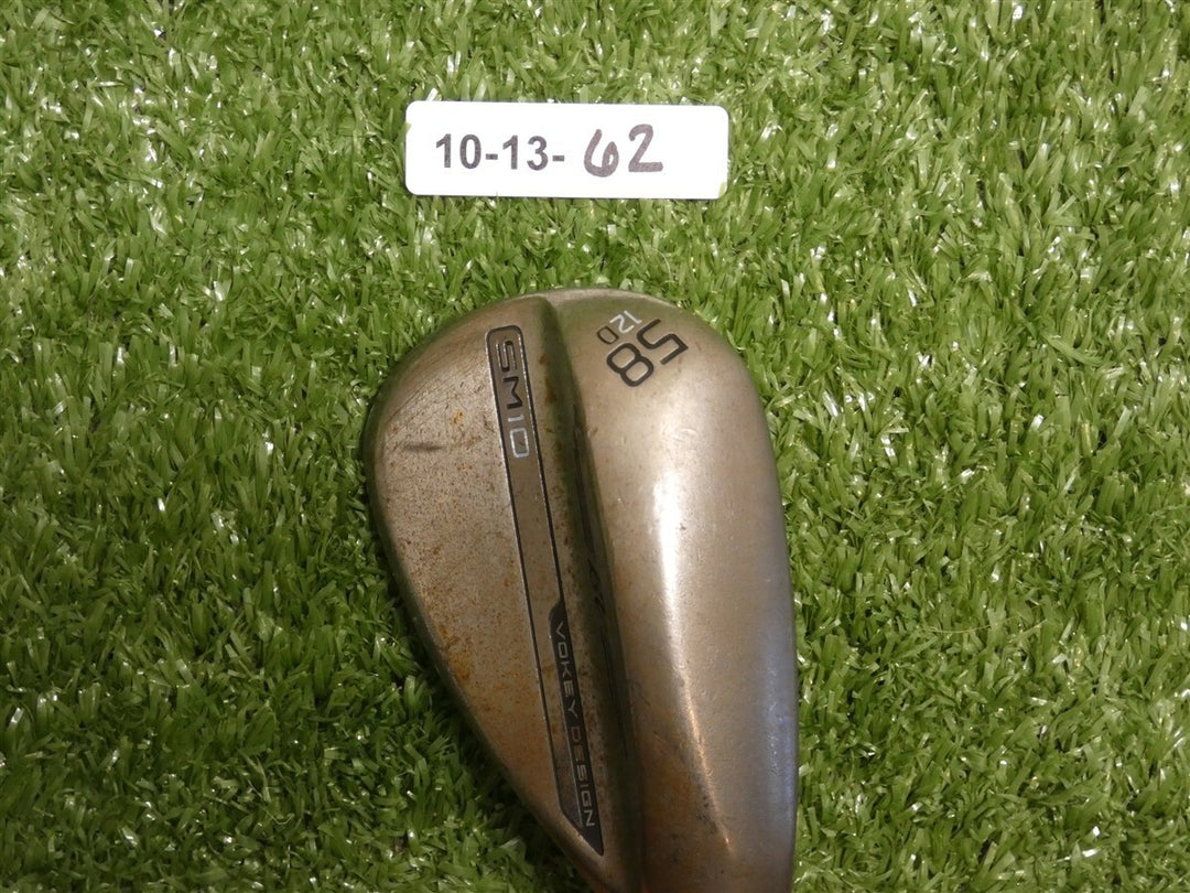 Titleist Vokey SM10 Raw 58* 12* Lob Wedge D Grind NS Pro 125 Stiff Steel