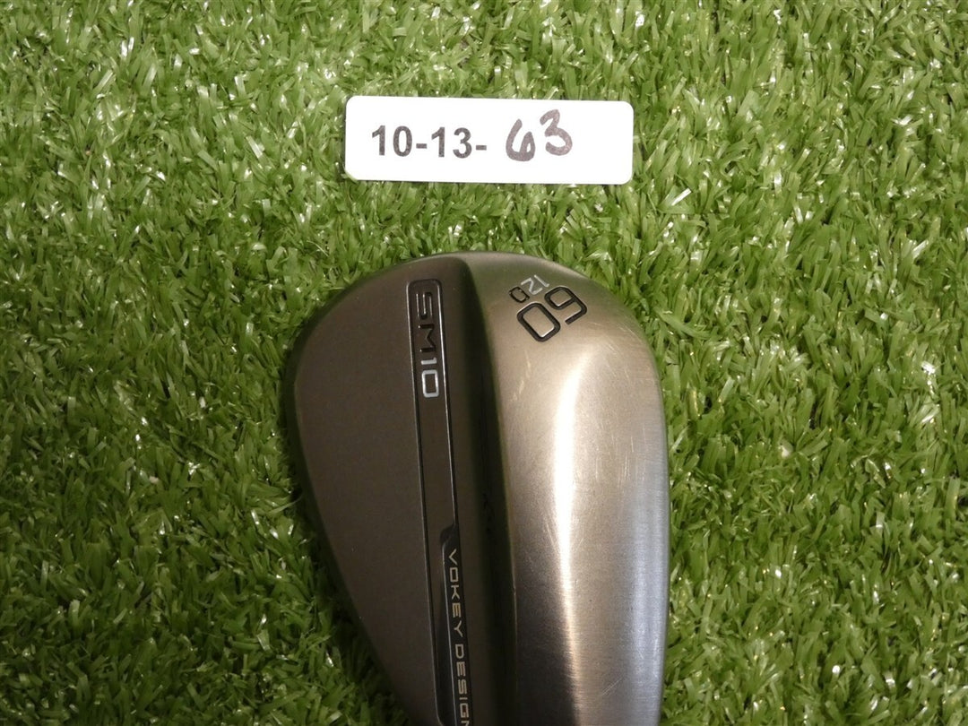 Titleist Vokey SM10 Nickel 60* 12* Lob Wedge D Grind Dynamic Gold Steel Mint
