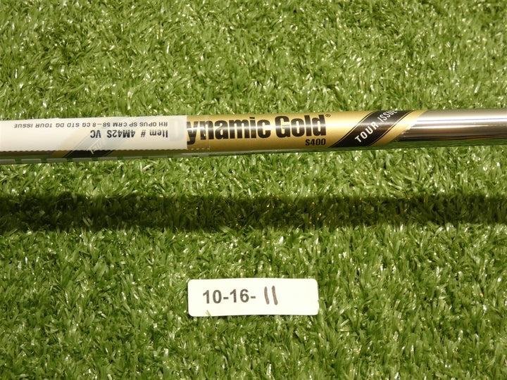 Callaway Opus SP Chrome 58* 8* Lob Wedge C Grind Dynamic Gold S400 Steel New