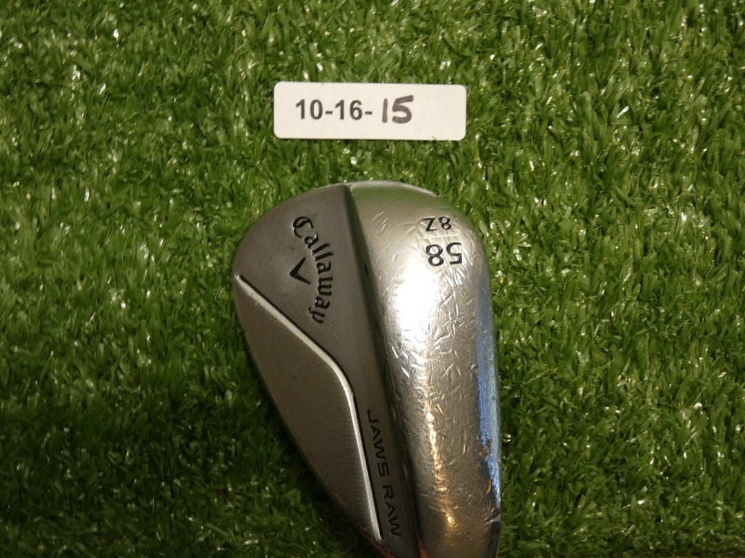 Callaway Jaws Raw Chrome 58* 8* Lob Wedge Z Grind Dynamic Gold Spinner Steel
