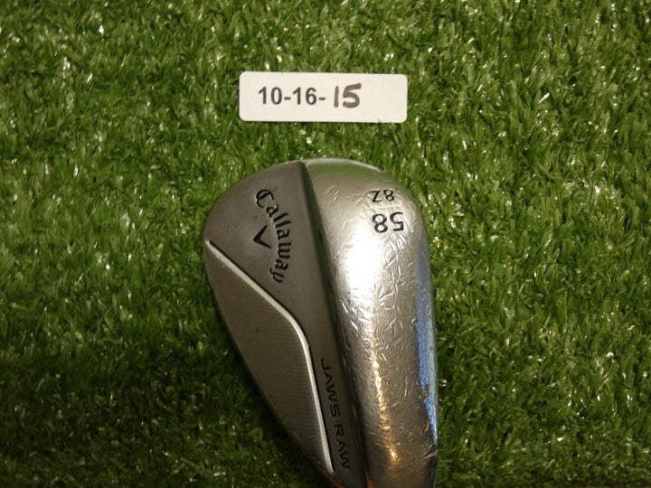 Callaway Jaws Raw Chrome 58* 8* Lob Wedge Z Grind Dynamic Gold Spinner Steel