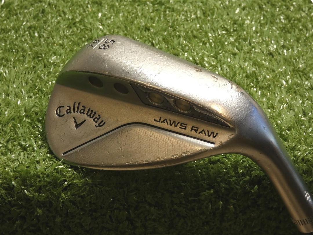 Callaway Jaws Raw Chrome 58* 8* Lob Wedge Z Grind Dynamic Gold Spinner Steel
