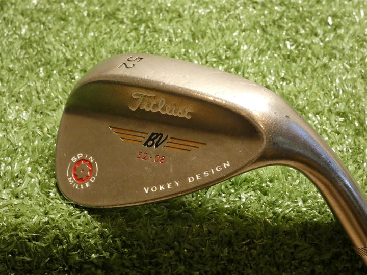 Titleist Vokey Spin Milled 2009 Nickel 52* 08* Gap Wedge Dynamic Gold Steel 37"